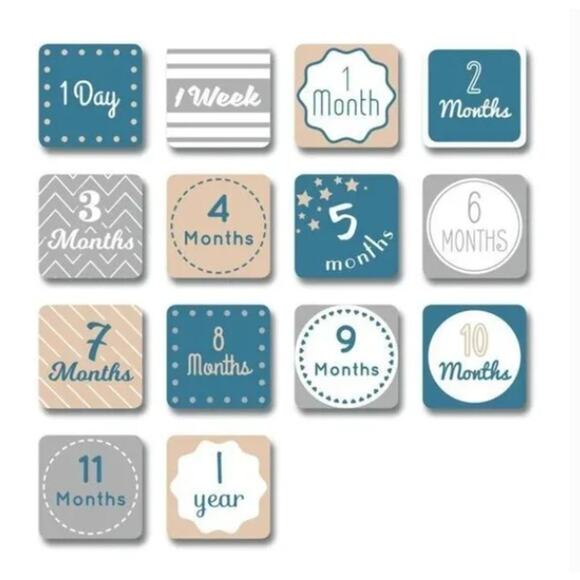 NEW! Lulujo Baby's First Year I Will Move Mountains Blanket & Milestone Cards - Picture 3 of 5